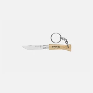 OPINEL PORTE CLE N°4 HÊTRE INOX