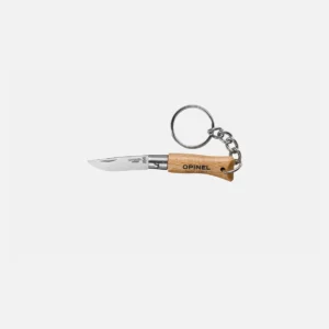 OPINEL PORTE CLE N°2 HÊTRE INOX